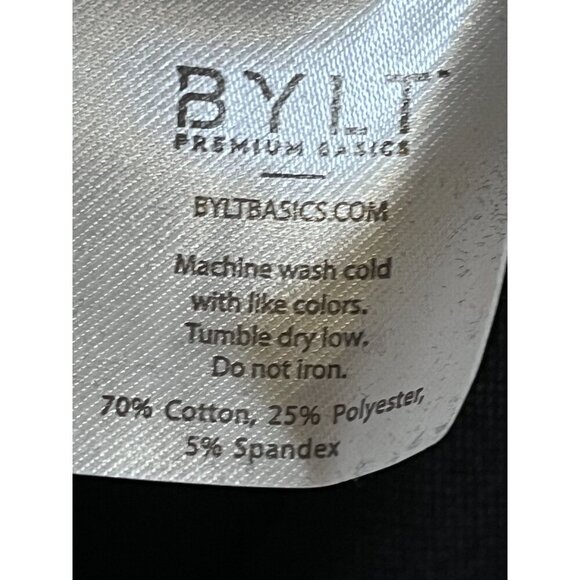 BYLT Neutral Top Black M Active Sporty Outdoors Preppy Classic Wide Neck Stretch - Picture 5 of 9